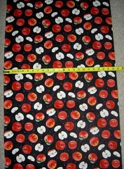 Apples & Slices Orchard Apple Fruit CD3076 BLACK Timeless durable cotton Fabric