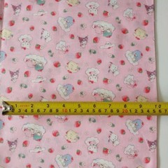 Sanrio Characters Strawberry/Cotton Fabric (Sheeting)FatQuarter Ships from CA