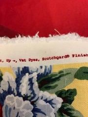 12 Yds Vintage Barrow Belcourt Floral Upholstery Fabric Yellow Pink Blue 55″ W