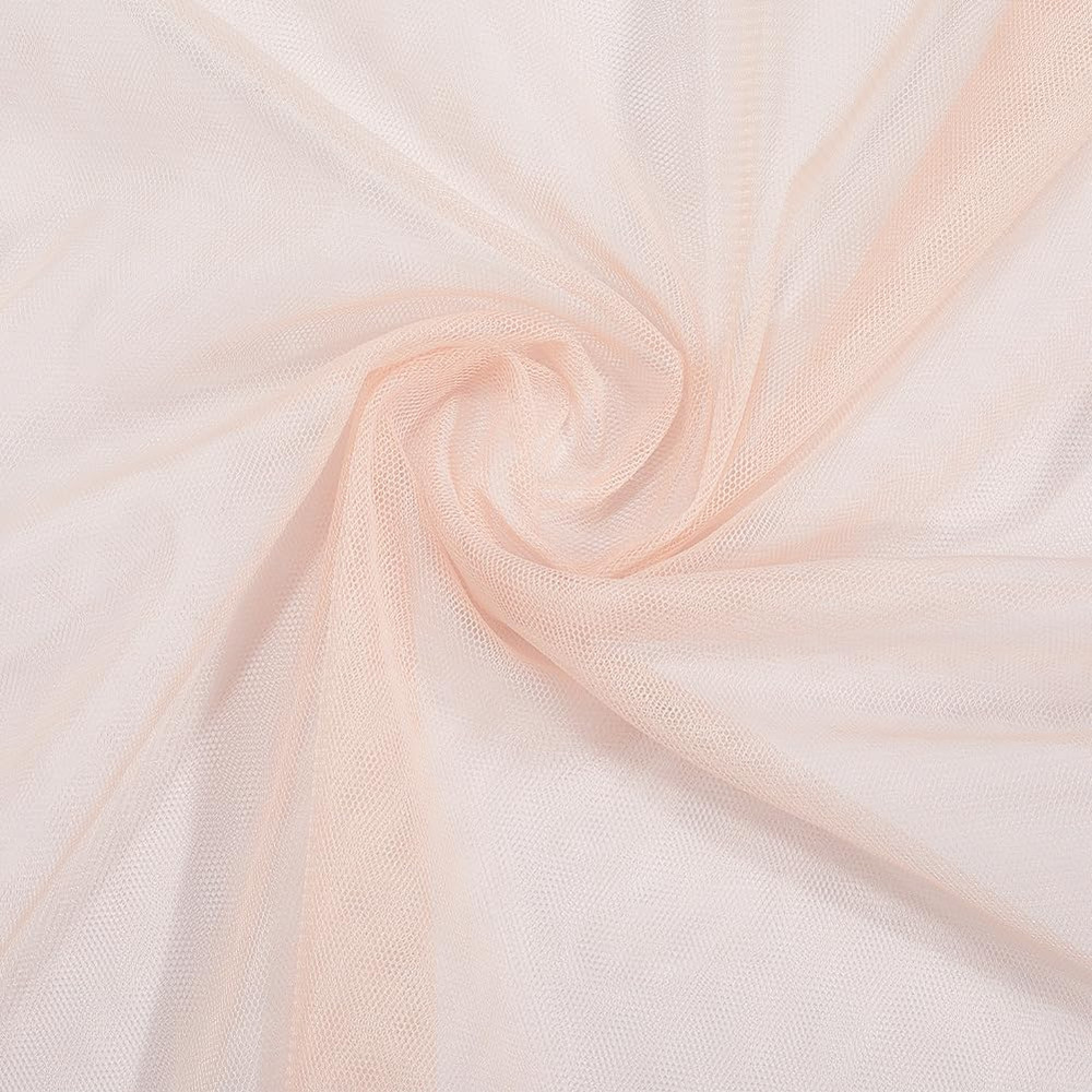 63 Inch Pink Tulle Fabric Mosquito Netting Cloth Breathable Polyester Mesh Weddi
