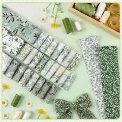 60 Pcs Spring Floral Quilting Fabric 2.6 x 40″ Cotton Fabric Strips Bundles