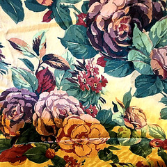 KENMILL Floral Fabric VAT Screen Print Pre-Shrunk Multicolor 54 x 75″ / 2 yds