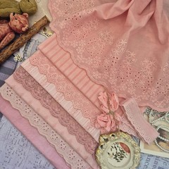 Fabrics for dolls and teddy. Hand-dyed fabrics for doll clothes. Textured cotton
