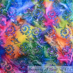 BonEFul FQ Cotton Quilt Gray Blue Tonal Water Mark Batik Marble Texture Blender