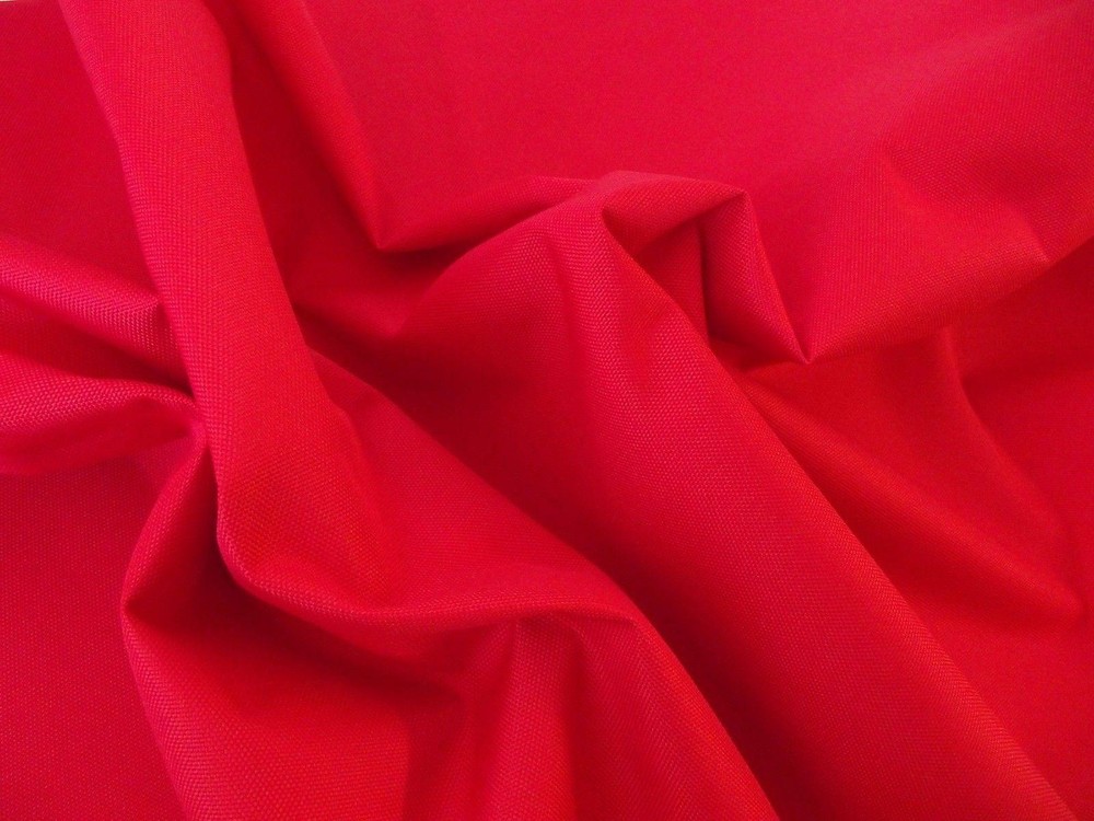 Soft PU Coated Water-Resistant Polyester Fabric Material – RED