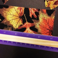 AUTUMN LEAVES (10) 2.5″x9″ Fabric Strips, For Craft Projects-Quilts-Junk Journal