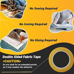 Double Sided Fabric Tape 0.75″ x 66FT – Heavy Duty | Hems, Fashion Dresses, C…