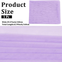 63 Inch Purple Netting Mesh Fabric Soft Polyester Mosquito Cloth Wedding Voile S