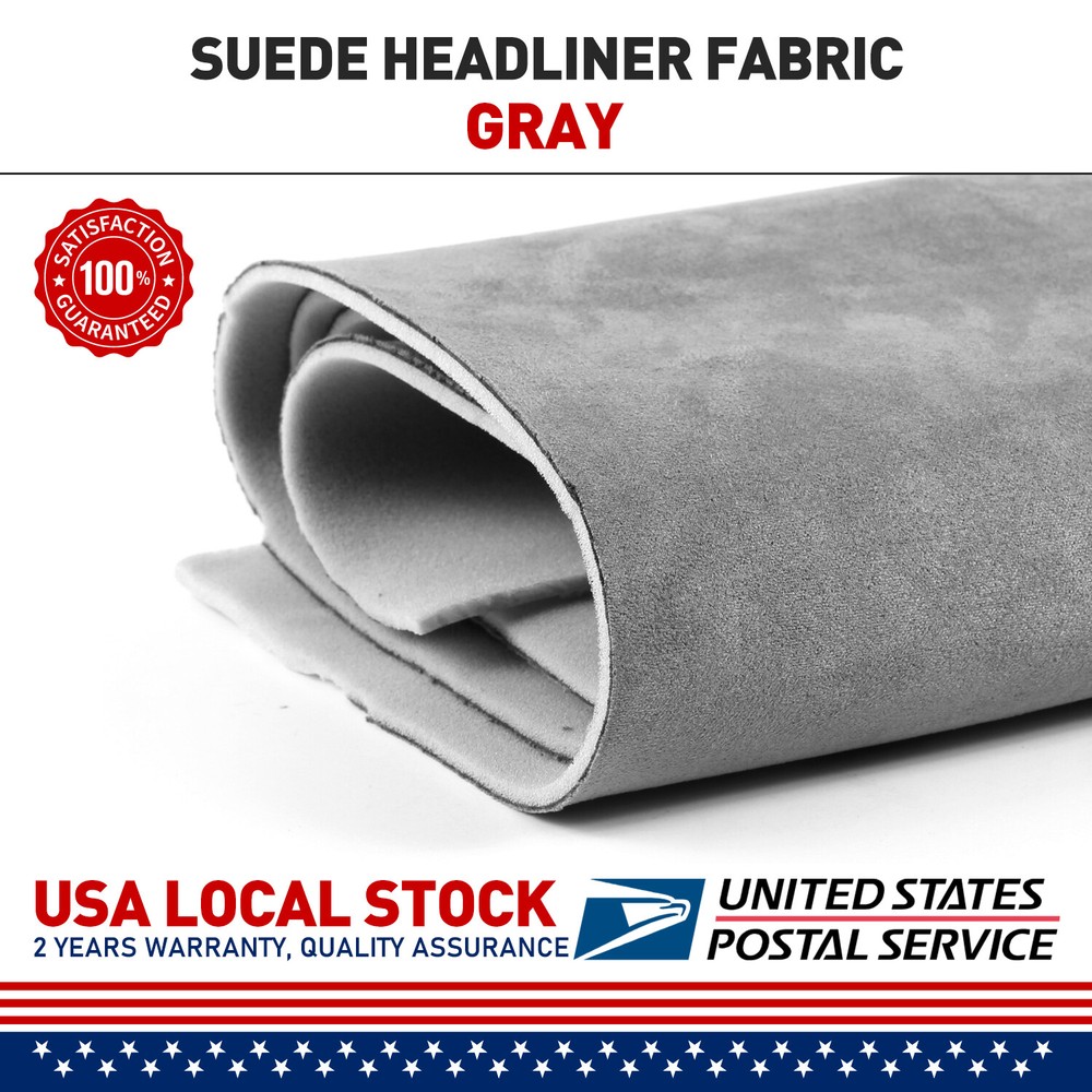 60″x80″Black Headliner Fabric Foam Backed Car Auto Roof Liner Replace 32sqft