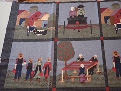 “Almost Amish” Fabric Expressions RJR Fabrics Simple Life Quilt Squares/Panels