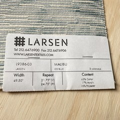 Larsen Malibu Ice Blue Fabric Sample 12×12 L9386-03 Textured Cotton Blend