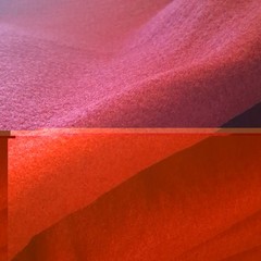 Red Solid-Color Felt Fabric Material, Synthetic Fiber Content Craft Fabric