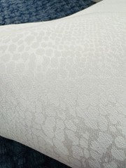 NEW Quality UPHOLSTERY FABRIC Classic White Reticulate SNAKE SKIN 3 YARDS 50″ W