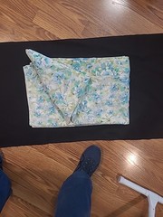 Vintage * SPRINGMAID * Double Flat Sheet * Blue Daisy * Very Good