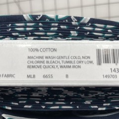 Seattle Mariners Print MLB Baseball Cotton Quilting Fabric 58” Wide – One Yard