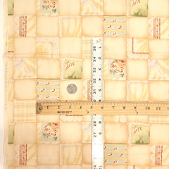 VTG Alexander Henry “Nana’s Napkin Collection ” Peach 1994 Cotton Fabric 35″ L