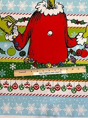 RK Grinch Christmas 100% cotton fabric panel – NOT Premade! Each panel 24×44