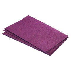 Soft Felt Sheets Glitter Self Adhesive Purple Fiber 11.8″ x 7.8″ 6pcs