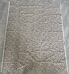 Vintage Christmas Fabric Gingerbread Candy Cane Tree Present Snowman 44” X 56.5”