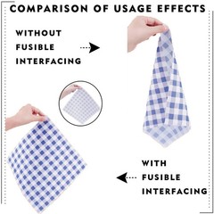 New Upgraded Heavy Weight White Iron-On Non-Woven Fusible Light weight