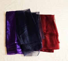 Fabric Lot 12 Diff Colors Variety Silky Satin Chiffon Drapey Filmy 1.25 lbs