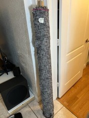 Telio Loulou Tweed Metallic Grey Black Fabric By The Yard