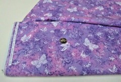 PRETTY BUTTERFLY MARBLE/LILAC – FABRIC TRADITION – BTHY – 18″X45″