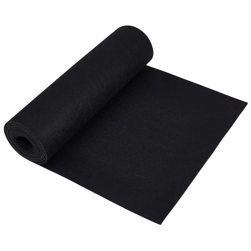 BENECREAT Felt Roll, Black Craft Fabric, 118×15.7 Inch,
