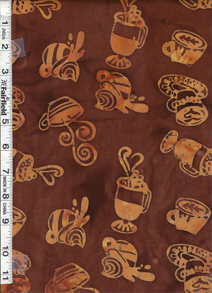 Mocha Espresso Yourself Batik by Anthology Fabrics bty