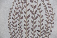 HARLEQUIN CURTAIN FABRIC DESIGN “Betula” 3 METRES SLATE & CHOCOLATE EMBROIDERED