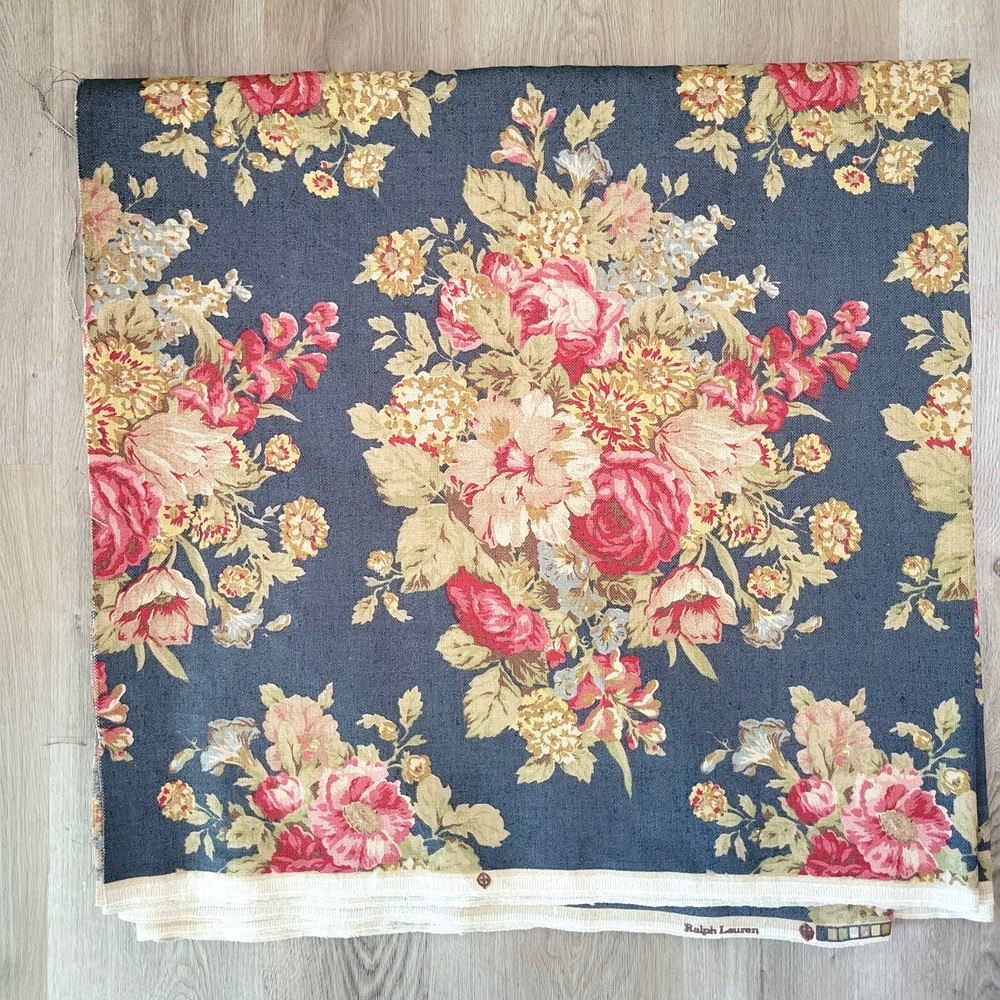Vintage Ralph Lauren CHADWICK Upholstery Drapery Fabric 56″ x 233″