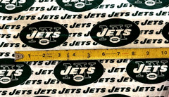 Vintage New York Jets Licensed Cotton Fabric SINGLE PIECE 4 Yards x 58″ Rare