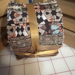 Jelly Roll 2.5 X 42” Brown Glitter Cotton Fabric Roll