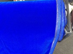 3′ Triple Plush Velvet Fabric BLUE -45″ wide Acetate/Nylon Costumes Crafts decor