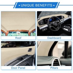 Headliner Fabric 20″ L x 60″ W Interior Trim DIY Roof Repair Replacement for …