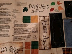 NWOT VTG PATCHES THE SCARECROW WELCOME FABRIC PANEL CUT AND SEW