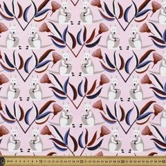 1/2 Metre JOCELYN PROUST Kangaroo Sewing Cotton Fabric Pink