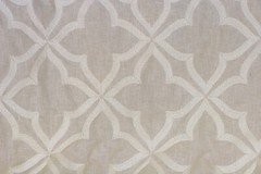 Kasmir fabric remnant Adornment White on White Crewel upholstery 52″W x 90″L
