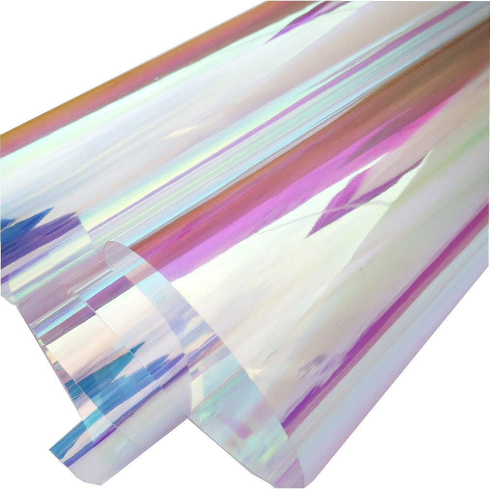 Transparent Iridescent PVC Sheet Cosplay Performance Accessories Holographic Wat