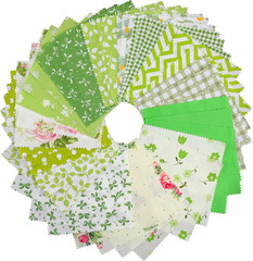 42Pcs Pink Charm Packs for Quilting, 100% Cotton Fabric Squares 5 x 5Inch Pre-Cu