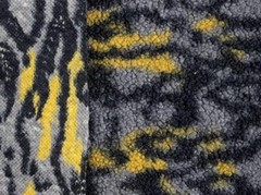 Faux Fur SHERPA FLEECE DESIGN Fabric Material BLUE