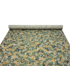 DIGITAL CAMO ORANGE GREEN NY/CO RIPSTOP APPAREL FABRIC BY 1/2(0.5) YARD 66″W