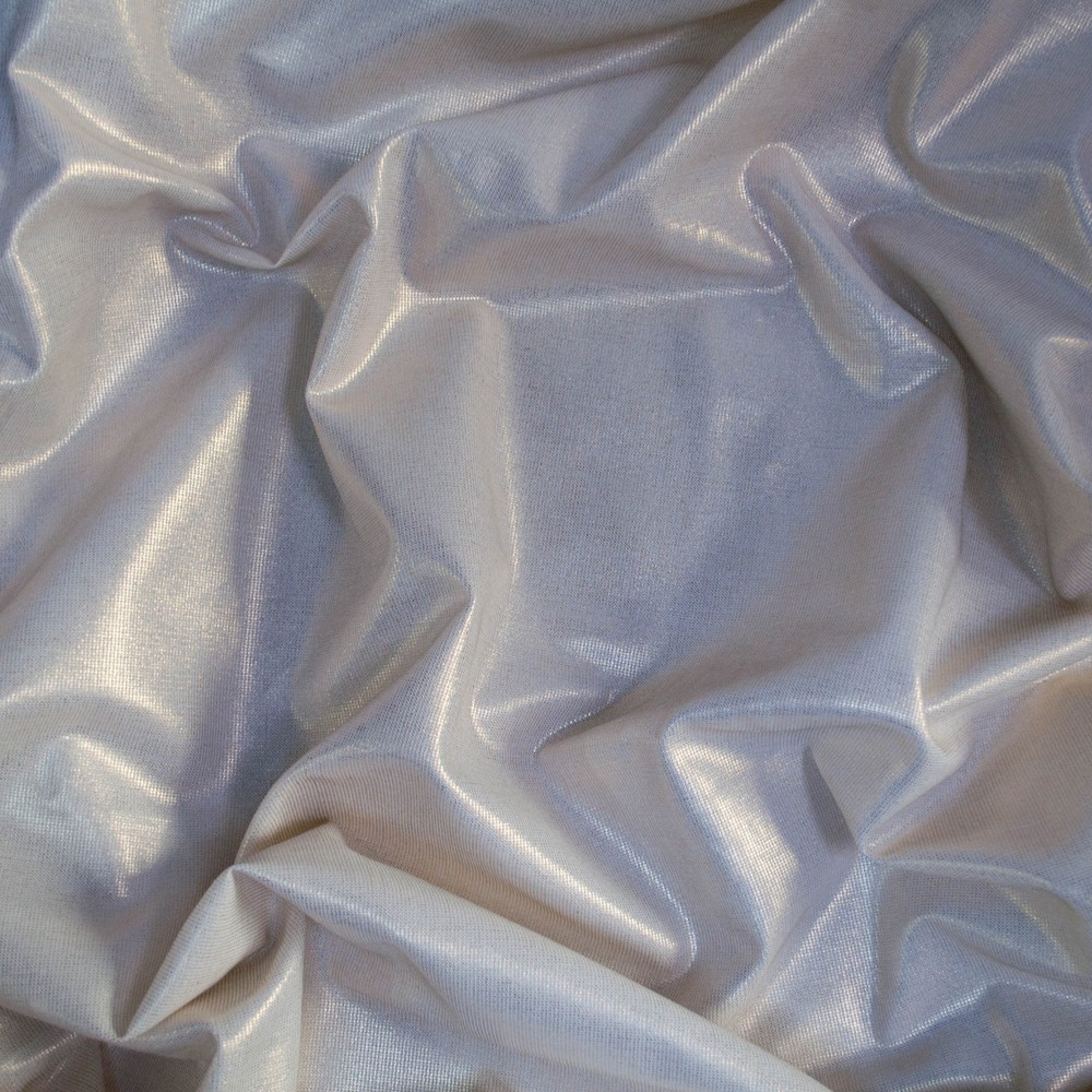 Italian designer shiny cotton fabric Golden shine Made in Italy Price for 1 m