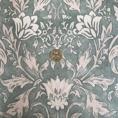 2.1 Metres iLiv Rococo Aqua 100% Cotton Curtain Upholstery Cushion Fabric