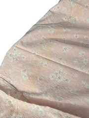 6 Yards VTG Peter Pan Fabrics Pink Floral Pink Green 61” Wide Crinkled READ