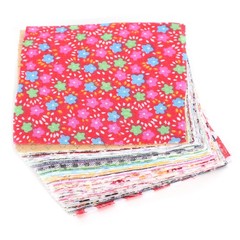 100-Pack Square Patch Work Cotton Assorted Patterns For DIY Sewing