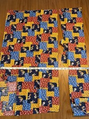 Vtg 70’s HOLLY HOBBIE Fabric remnants cotton Cottage Core 34” x 33”