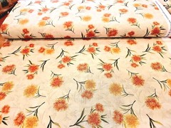 Chickadee Charm Cotton Fabric Wilmington Summer Flowers By the Yard