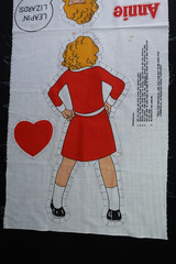 1982 Tribune Co. Syndicate Little Orphan Annie 3 Pillow Fabric Panels Kit To Sew
