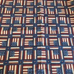 Americana American Flag Patriotic Checkers Warren Kimble 2.4 Yards
